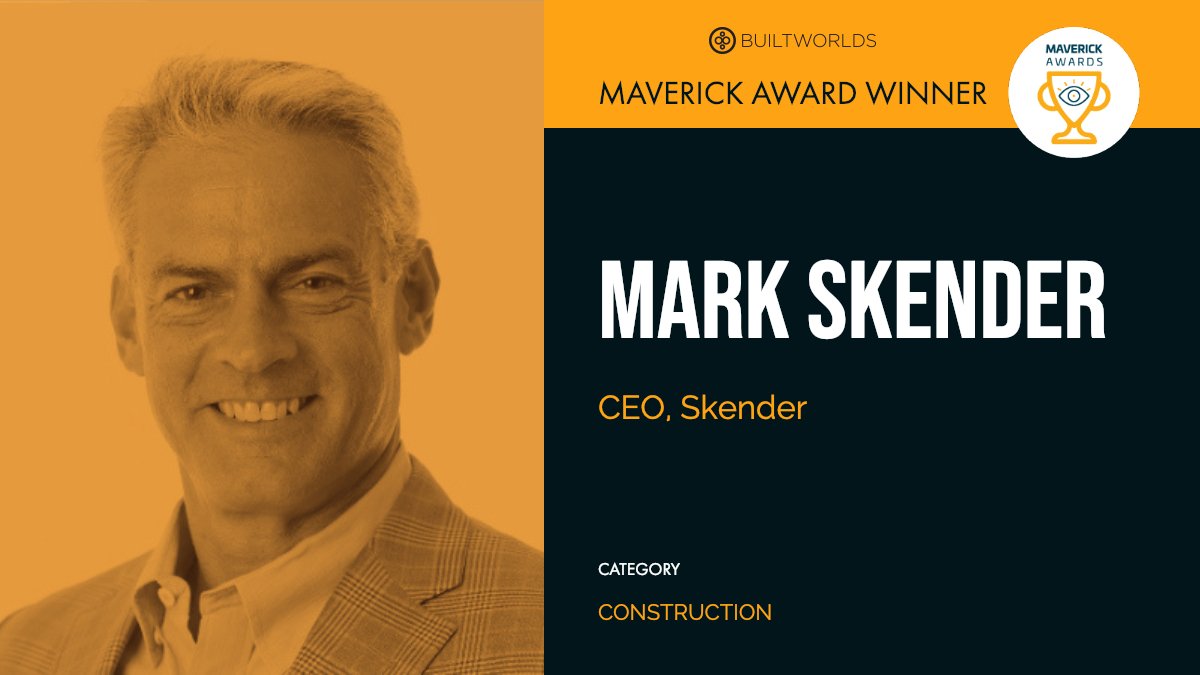 Skender CEO Receives BuiltWorlds Maverick Award