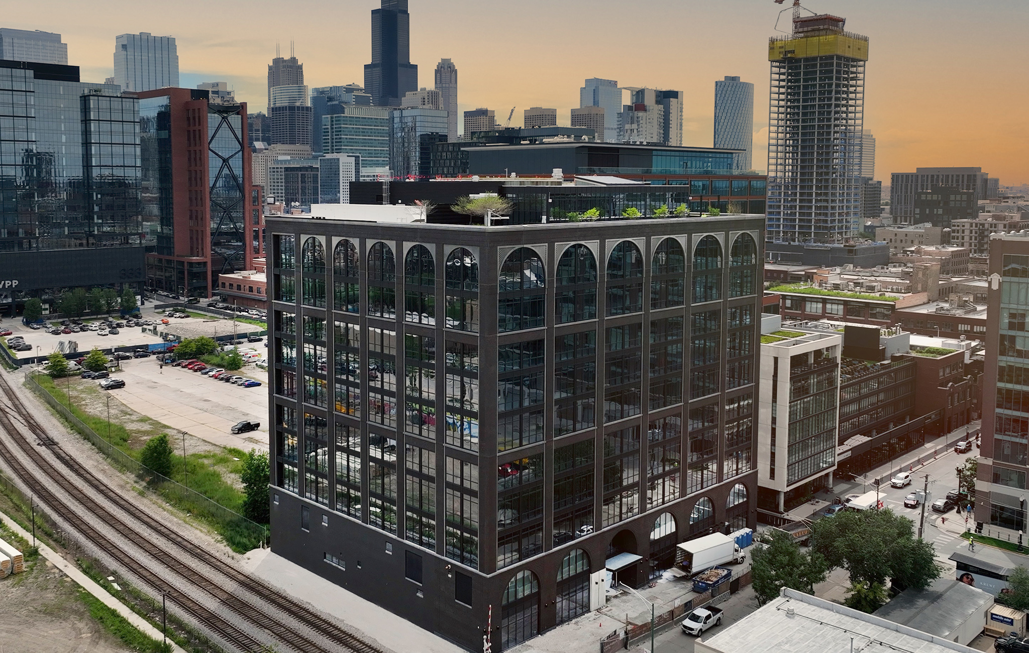 Skender Completes Construction of 345 N Morgan, a New Office and Retail Development by Sterling Bay