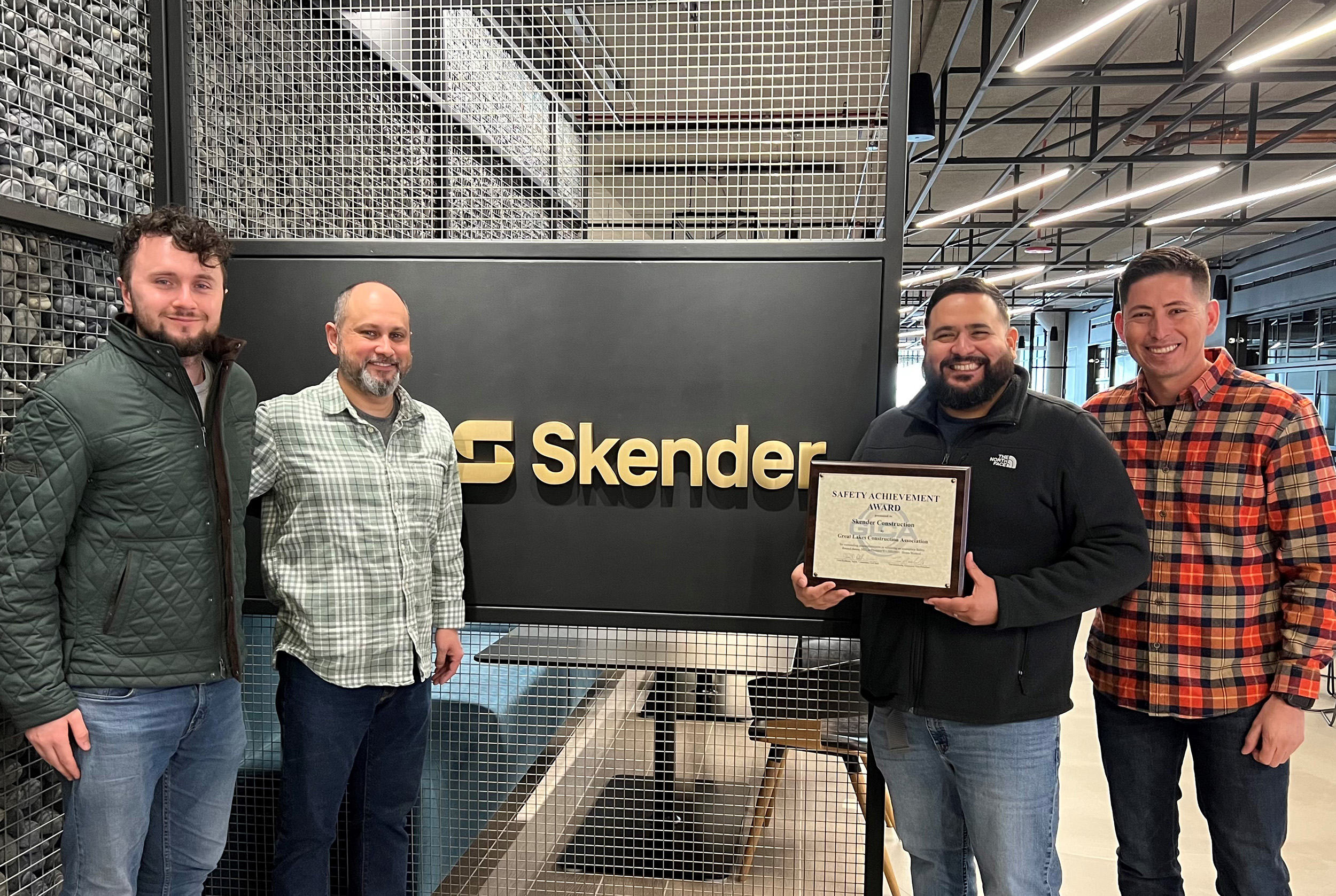 Skender Wins Top Safety Award