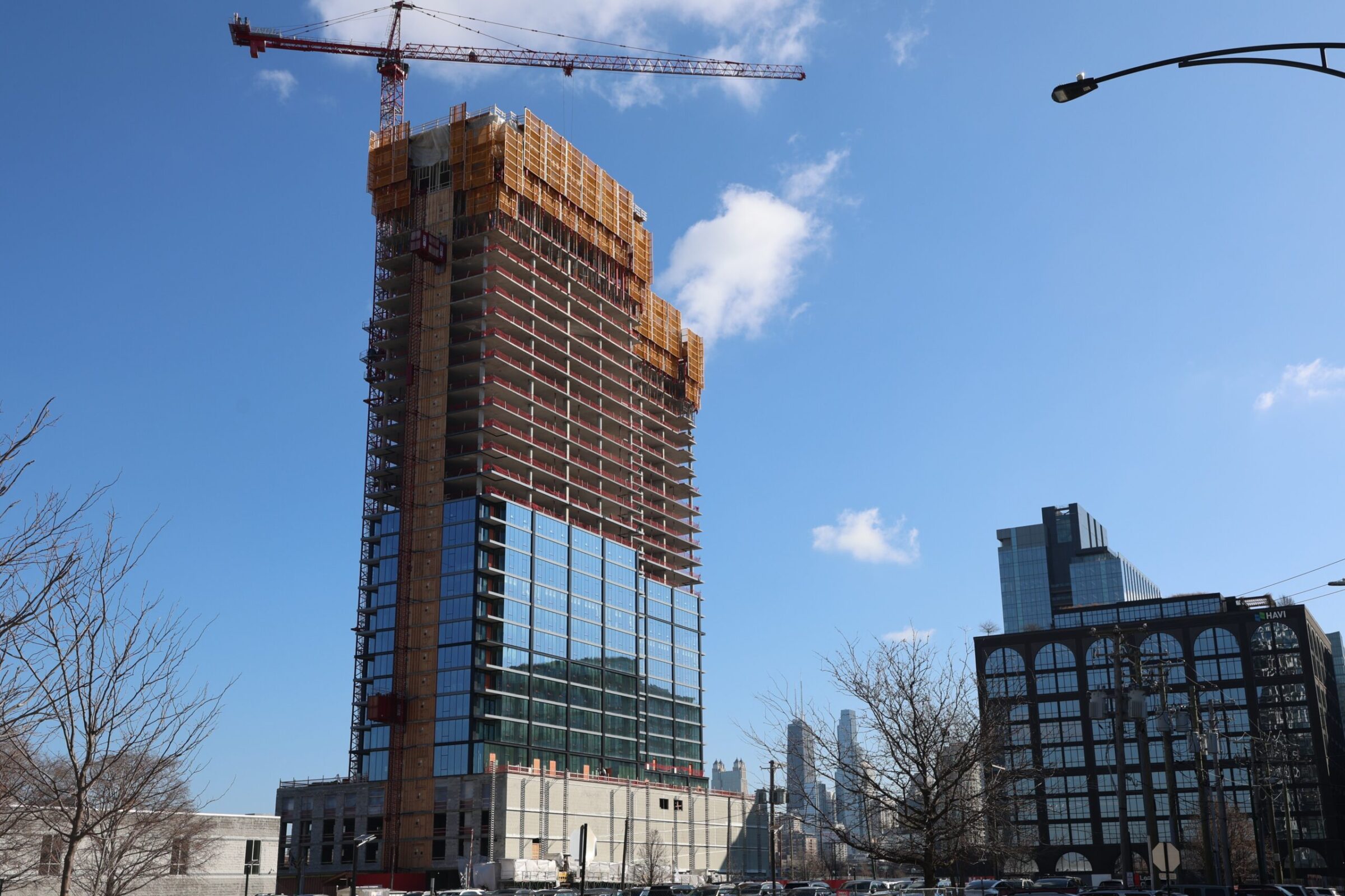 Construction Tops Out at Pearl Fulton Market, a 32-Story Mixed-Use Tower in Fulton Market